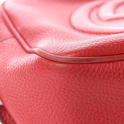 Gucci Pebbled Calfskin Small Soho Disco Bag Tabasco Red 13 of 15