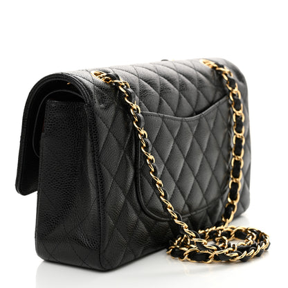 Chanel Caviar Quilted Medium Double Flap Black 3 of 11