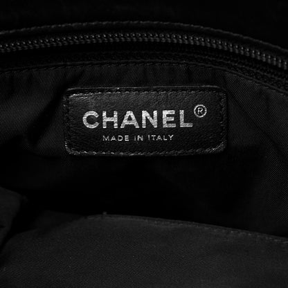 Chanel Patent Pony Hair Quilted Small Paris Biarritz Tote Black 7 of 12