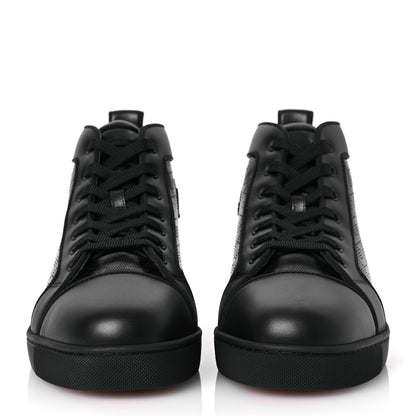 Christian Louboutin Calfskin Techno Perforated CL Mens Louis Orlato Flat Sneakers 43 Black 3 of 12