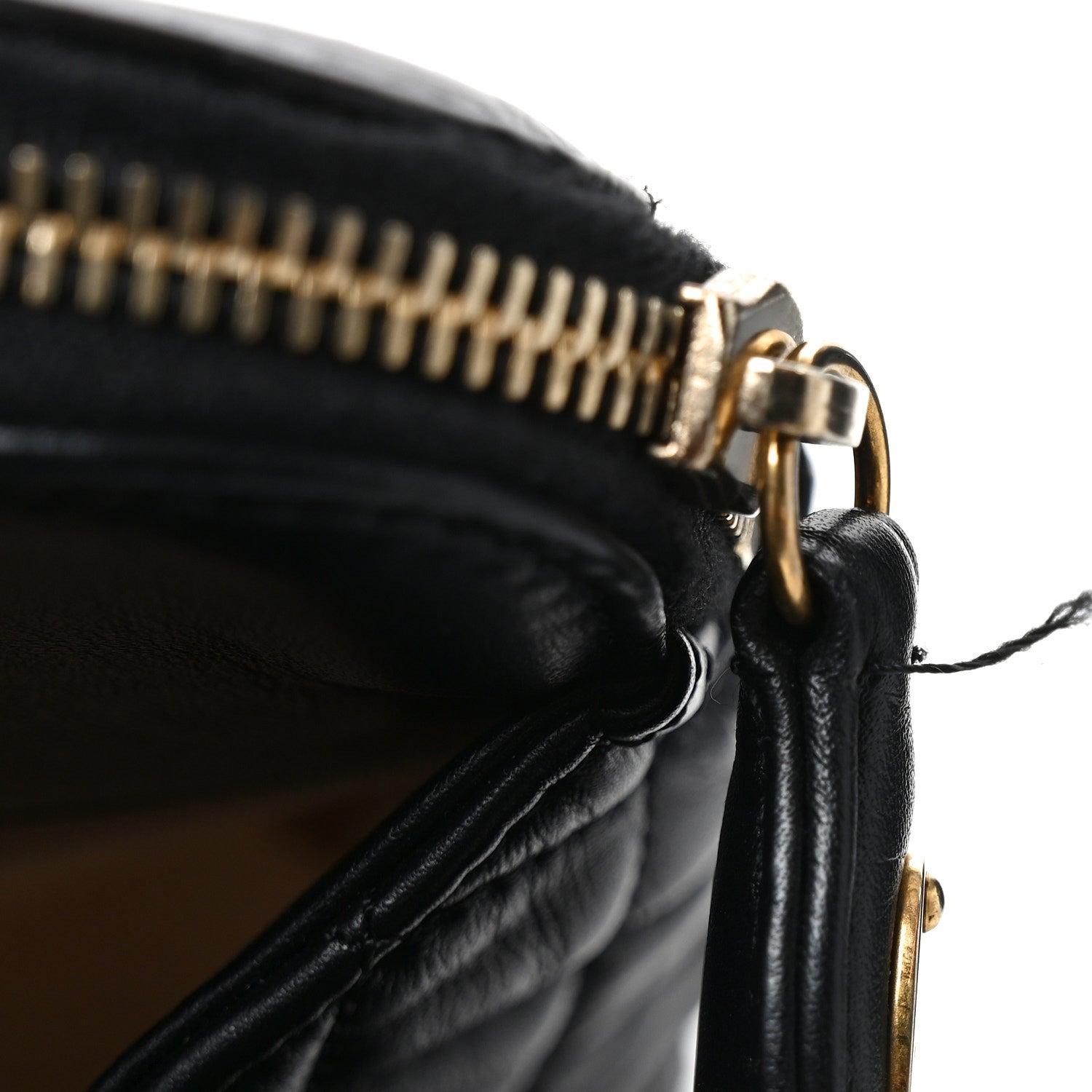Chanel Glazed Crinkled Lambskin Small Reissue Zip Shopping Tote Black 12 of 12
