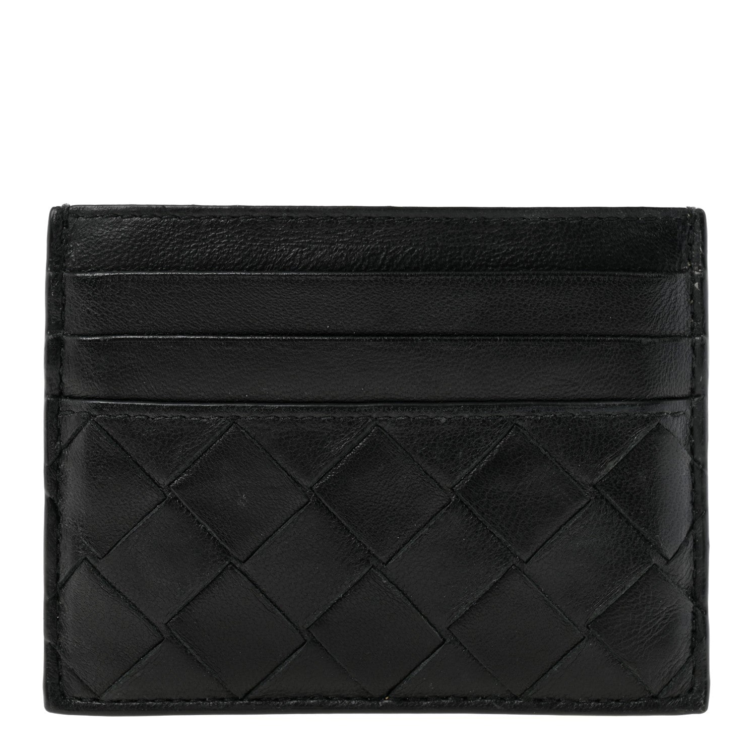 Bottega Veneta Nappa Intrecciato Card Holder Black 1 of 7