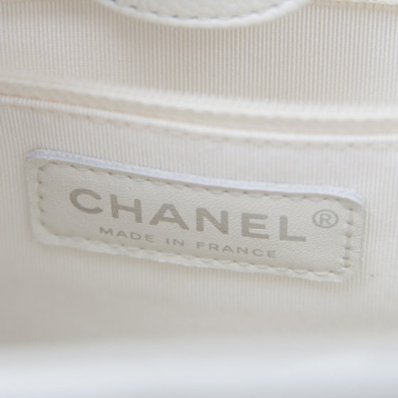 Chanel Caviar Petit Shopping Tote PST White 12 of 14