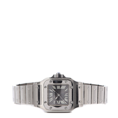 Cartier Stainless Steel 24mm Santos De Cartier Galbee Quartz Watch Black 3 of 6