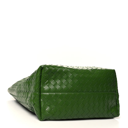 Bottega Veneta Calfskin Intrecciato Large North South Tote Bag Aloe 5 of 11