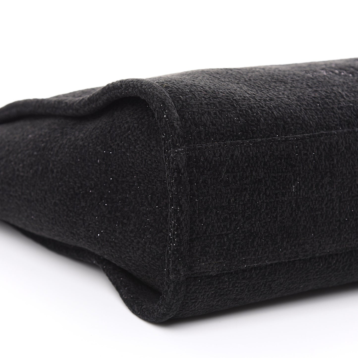 Lurex Boucle Small Deauville Tote Black