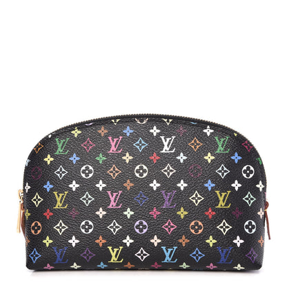 Louis Vuitton Monogram Multicolor Cosmetic Pouch Black Grenade 1 of 9