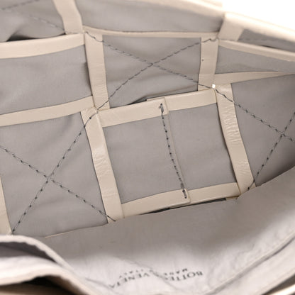 Bottega Veneta Paper Calfskin Intrecciato Cassette Belt Bag White 5 of 12