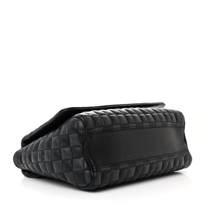 Louis Vuitton Calfskin Quilted Damier Twist MM Black Anthracite 4 of 10