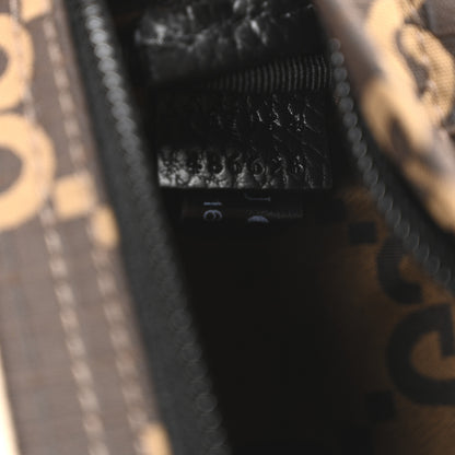 Gucci Recycled Polyester Monogram Jumbo GG Belt Bag Ebony Beige 7 of 10
