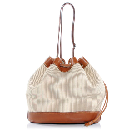 Hermes Crinoline and Natural Barenia Market Bag 1 of 7