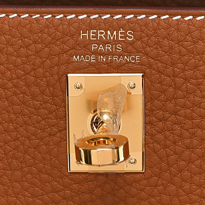 Hermes Togo Kelly Retourne 25 Gold 6 of 11