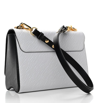 Louis Vuitton Epi Tortoiseshell Twist Shoulder Bag MM Black White 3 of 6