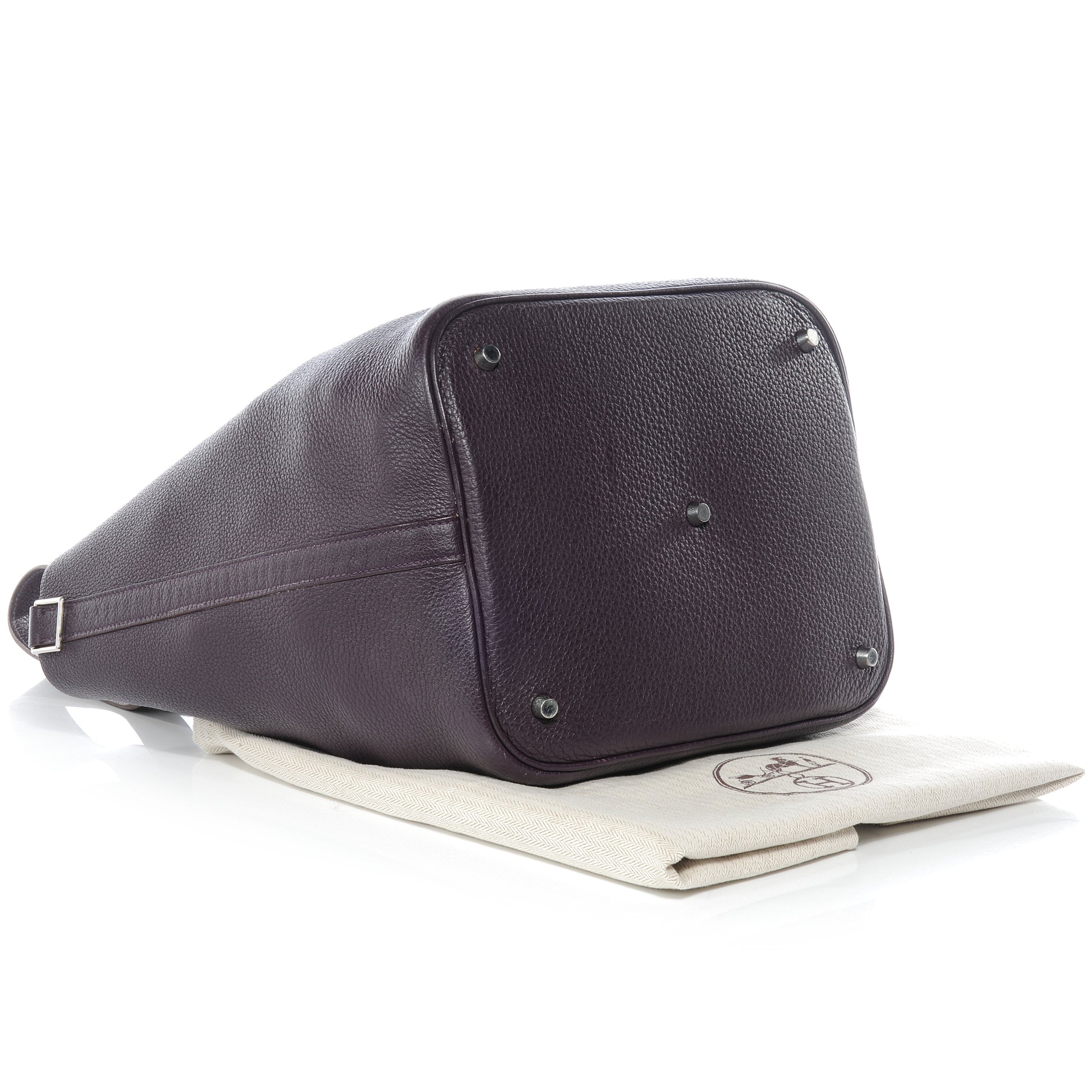 Hermes Taurillon Clemence Picotin Lock GM Raisin 4 of 7