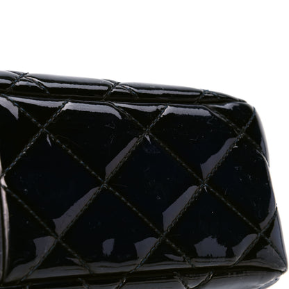 Chanel Patent Quilted Large Coco Shine Flap Navy 6 of 12
