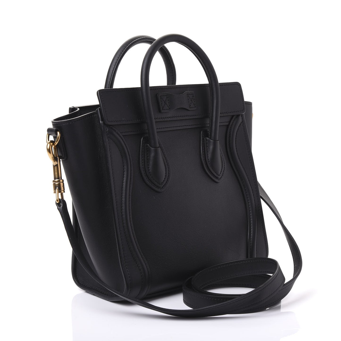 Smooth Calfskin Nano Luggage Black