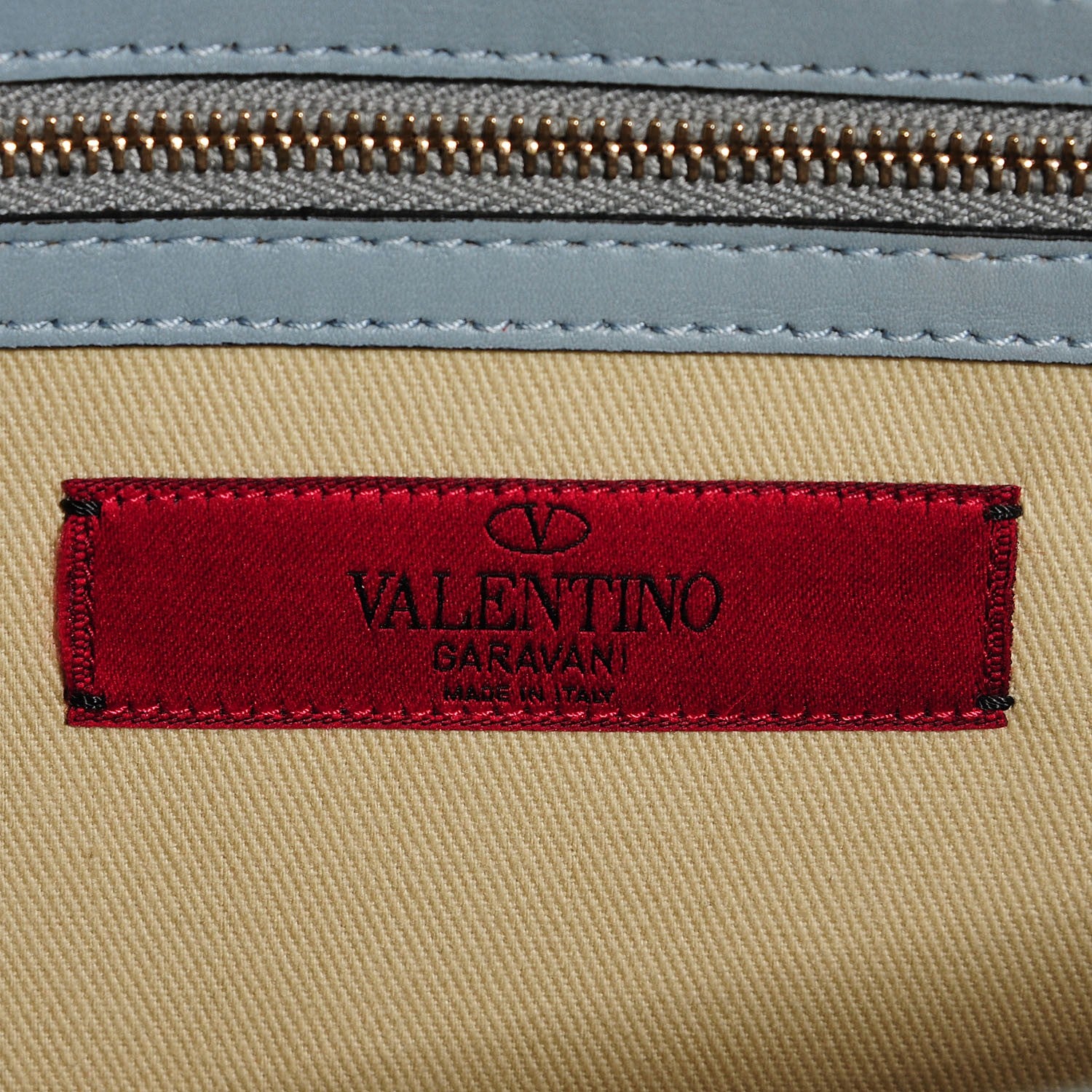 Valentino Garavani Patent Large Glam Lock Rockstud Flap Smoke 6 of 7
