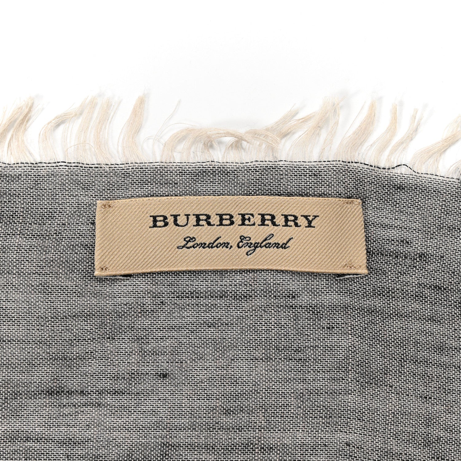 Burberry Modal Wool Relaxed Mega Check Square Scarf Dark Trench 2 of 4