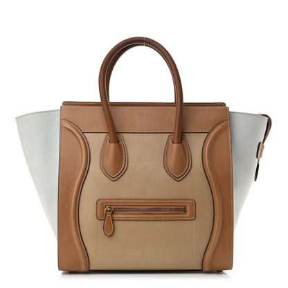 Celine Smooth Calfskin Suede Mini Tri-Color Luggage 1 of 9