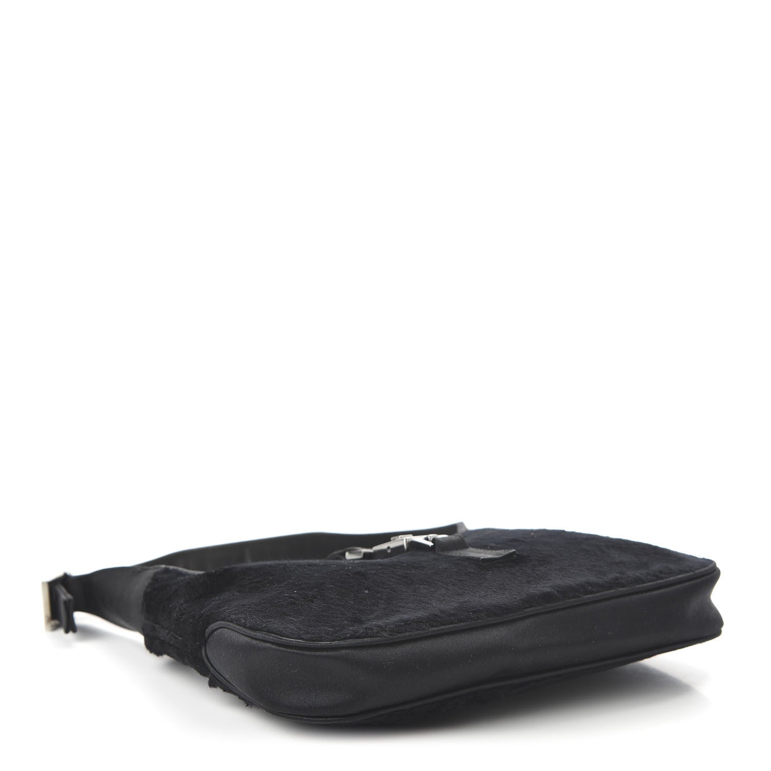 Gucci Nylon Pony Hair Jackie O Hobo Black 4 of 9