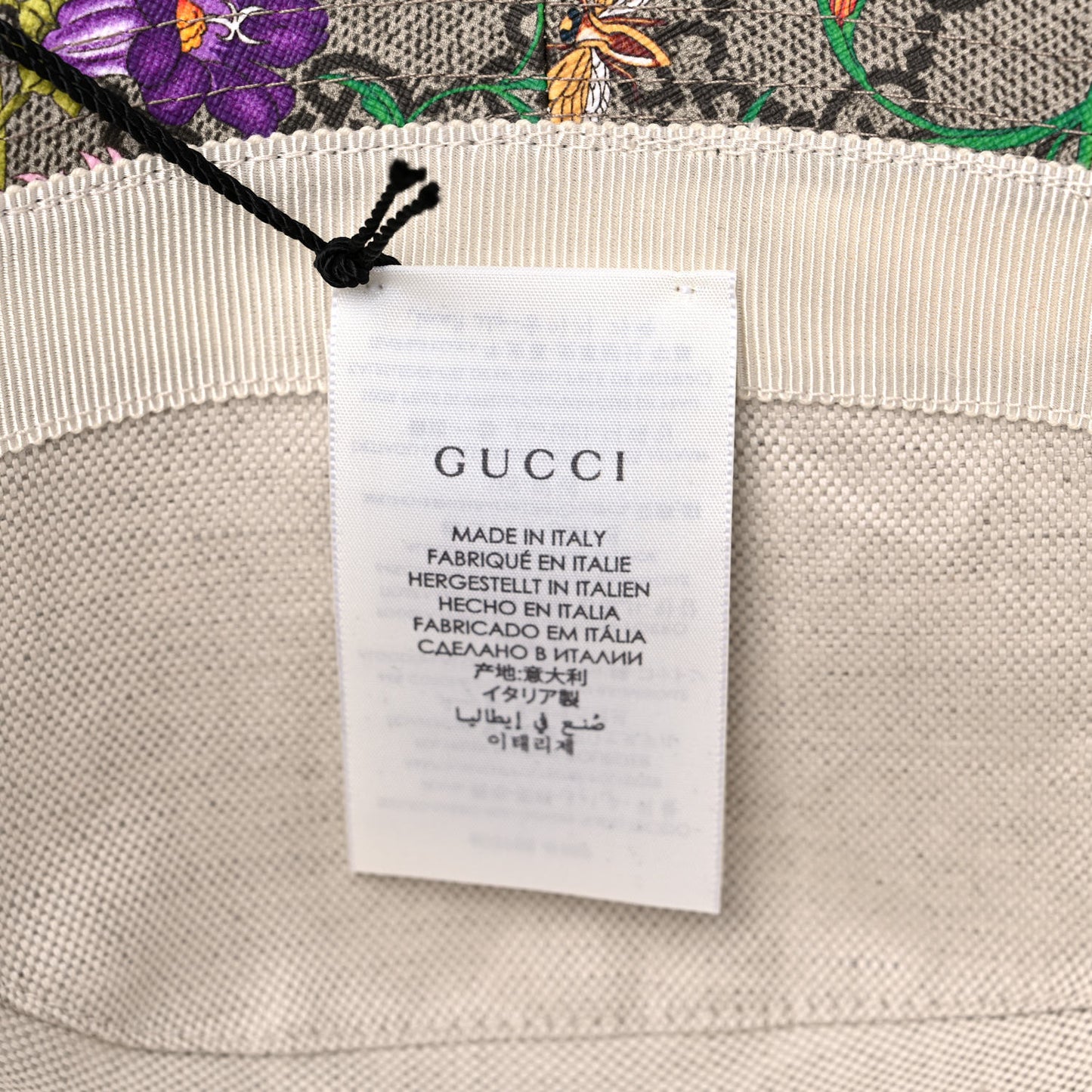 GG Supreme Monogram Flora Fedora Hat S Red