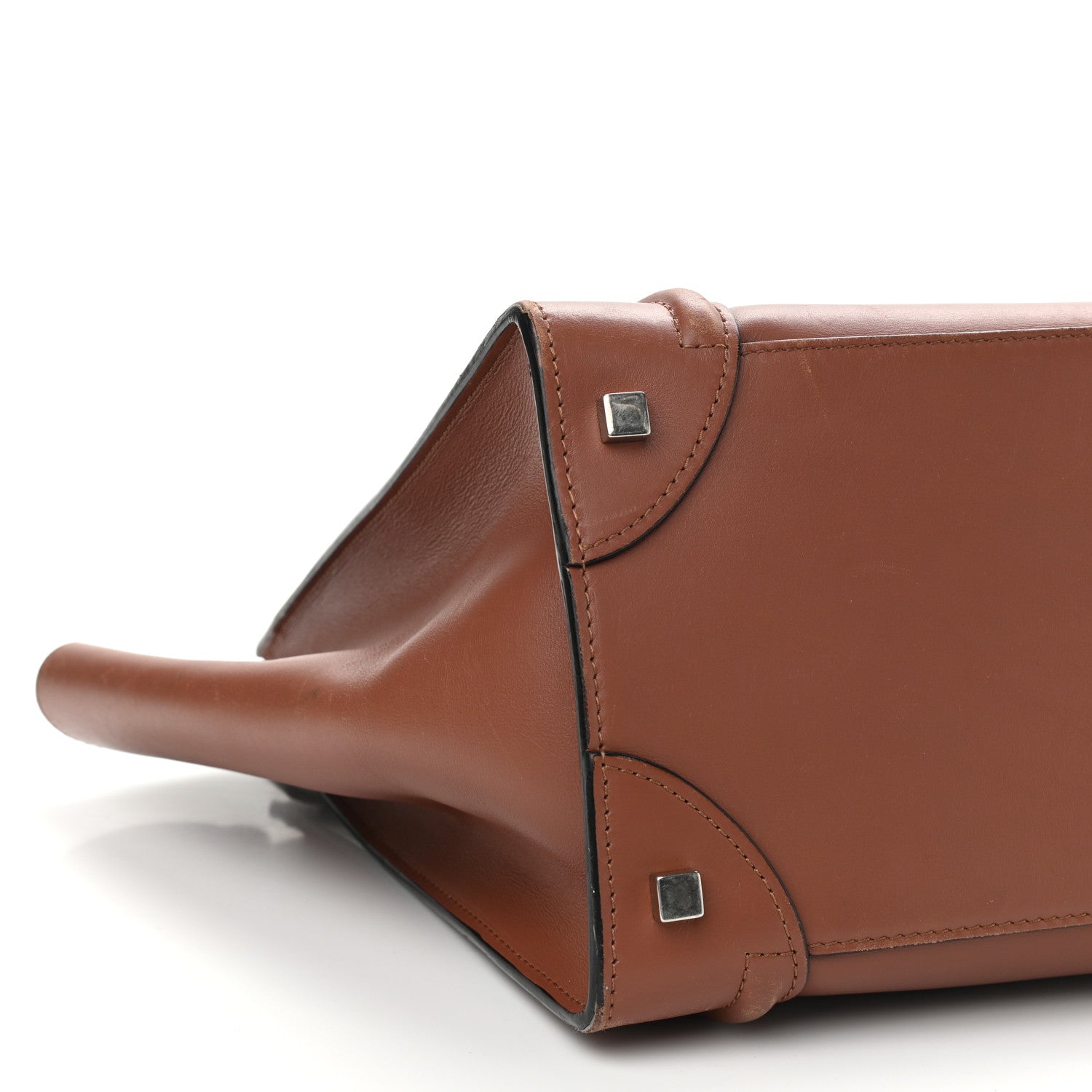 Celine Smooth Calfskin Mini Luggage Sienna 8 of 14