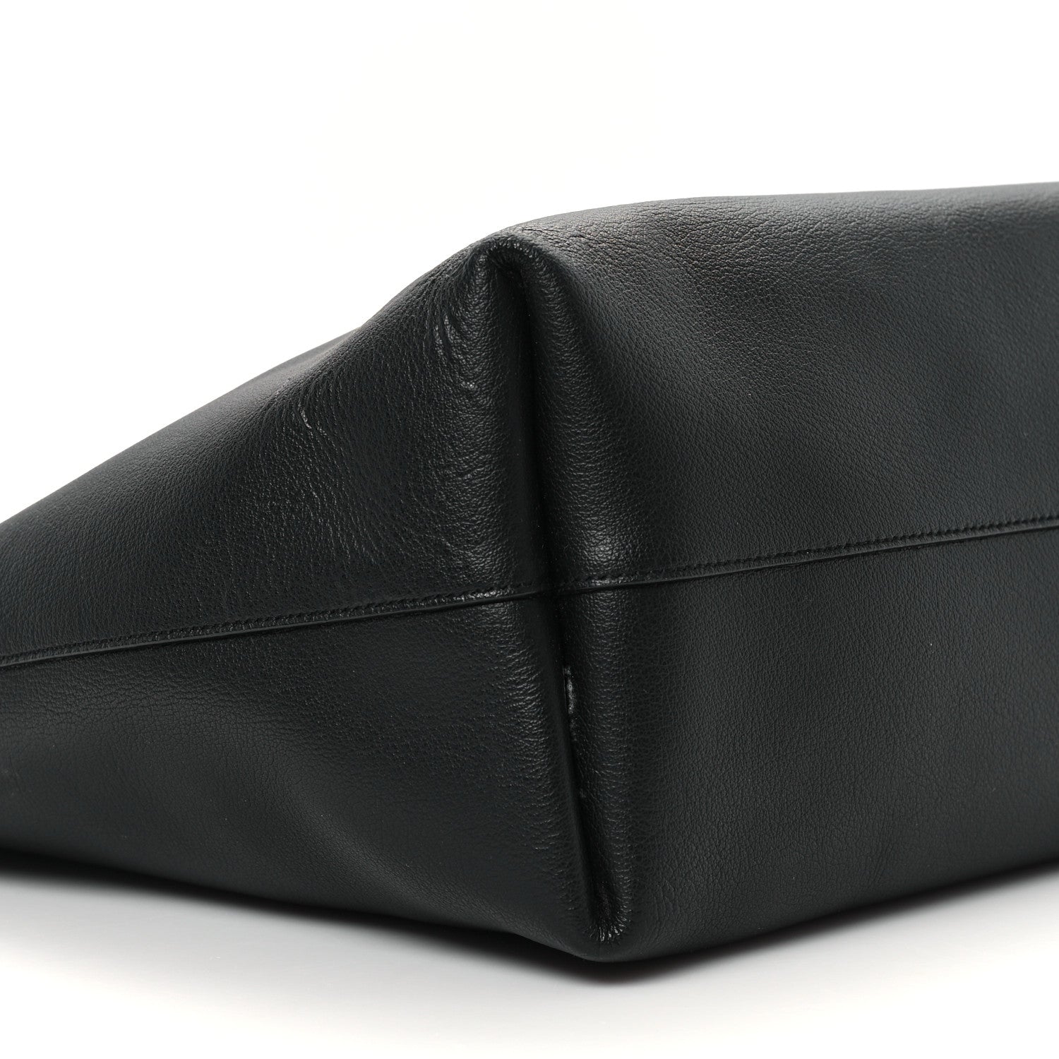 Saint Laurent Calfskin Large Shopping Tote Black 10 of 12