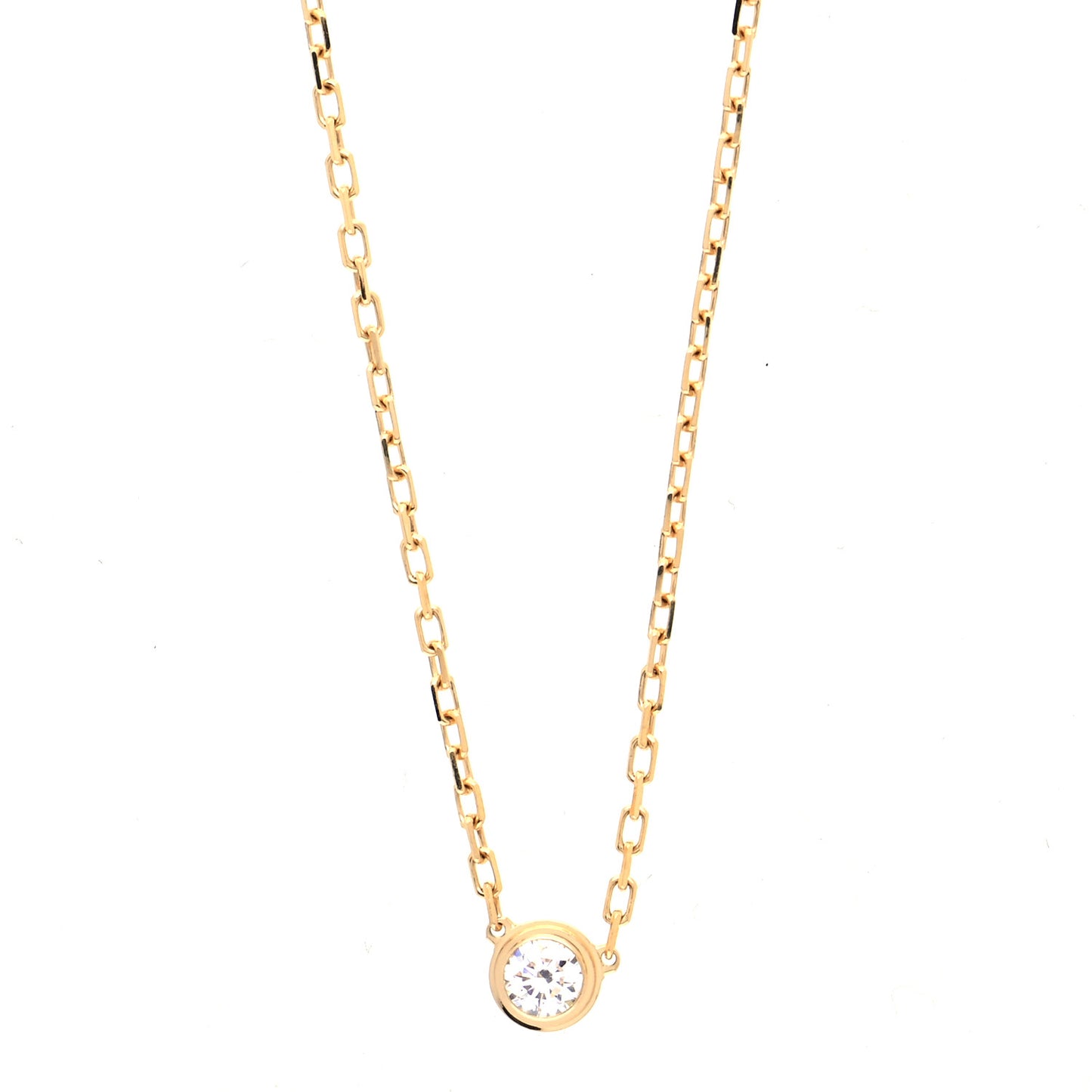 18K Yellow Gold Diamond SM D'Amour Pendant Necklace