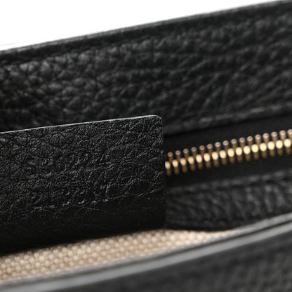 Gucci Pebbled Calfskin Medium Soho Flap Crossbody Black 7 of 11