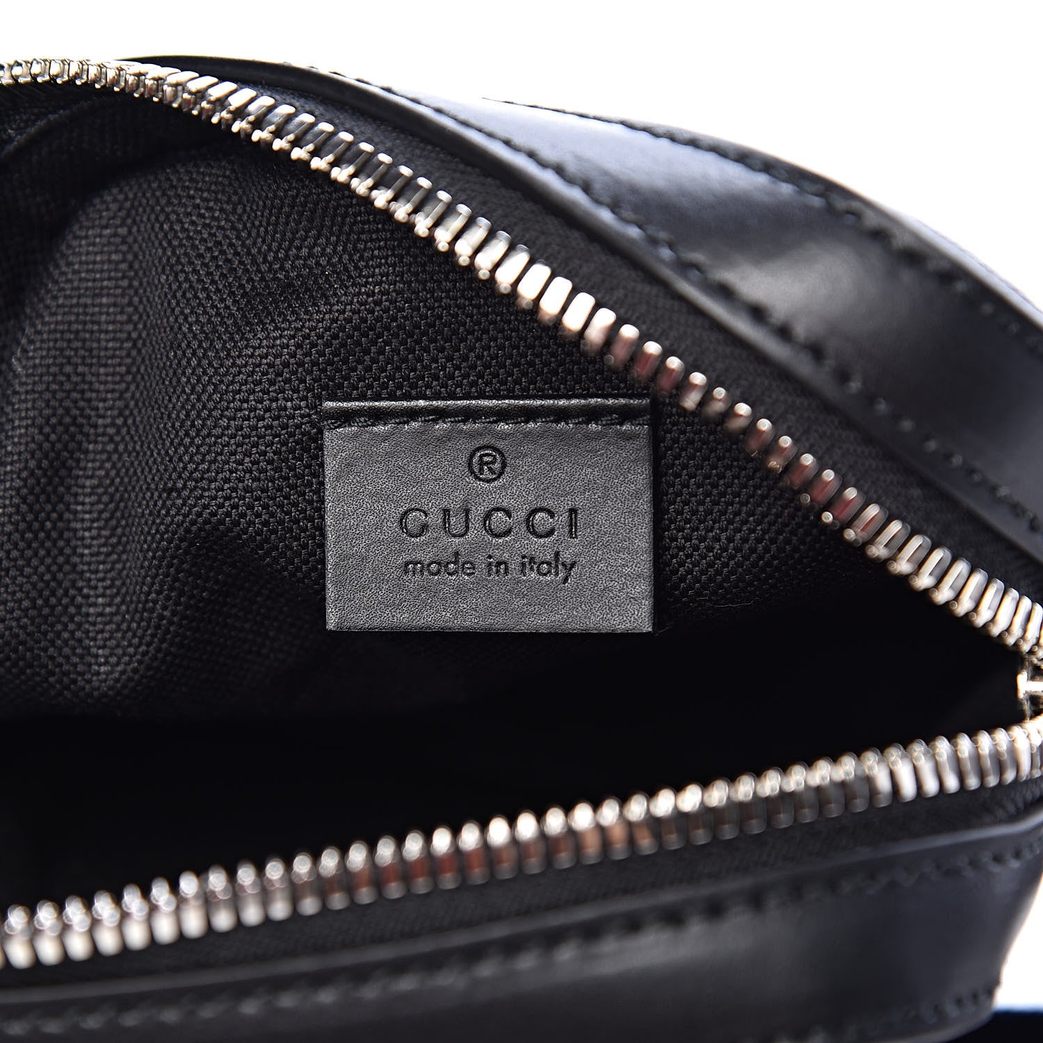 Gucci GG Supreme Monogram Appia Calfskin Web Small Camera Messenger Bag Black Grey 6 of 10