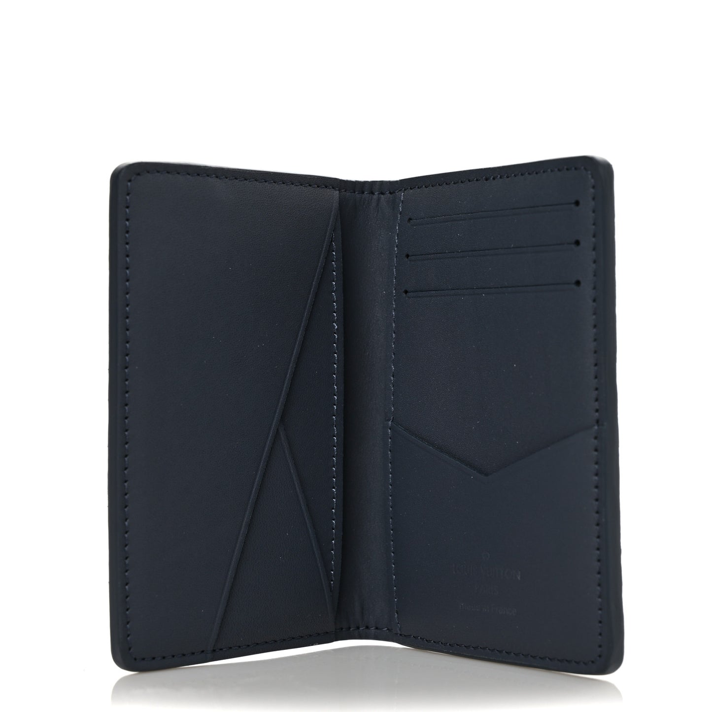 Calfskin Monogram Shadow Pocket Organizer Blue