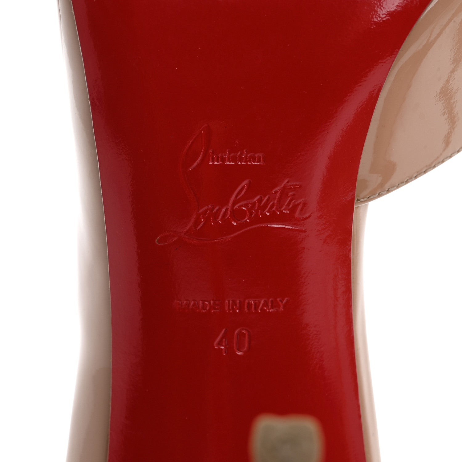Christian Louboutin Patent Jumping 100 Pumps 40 Nude 8 of 13