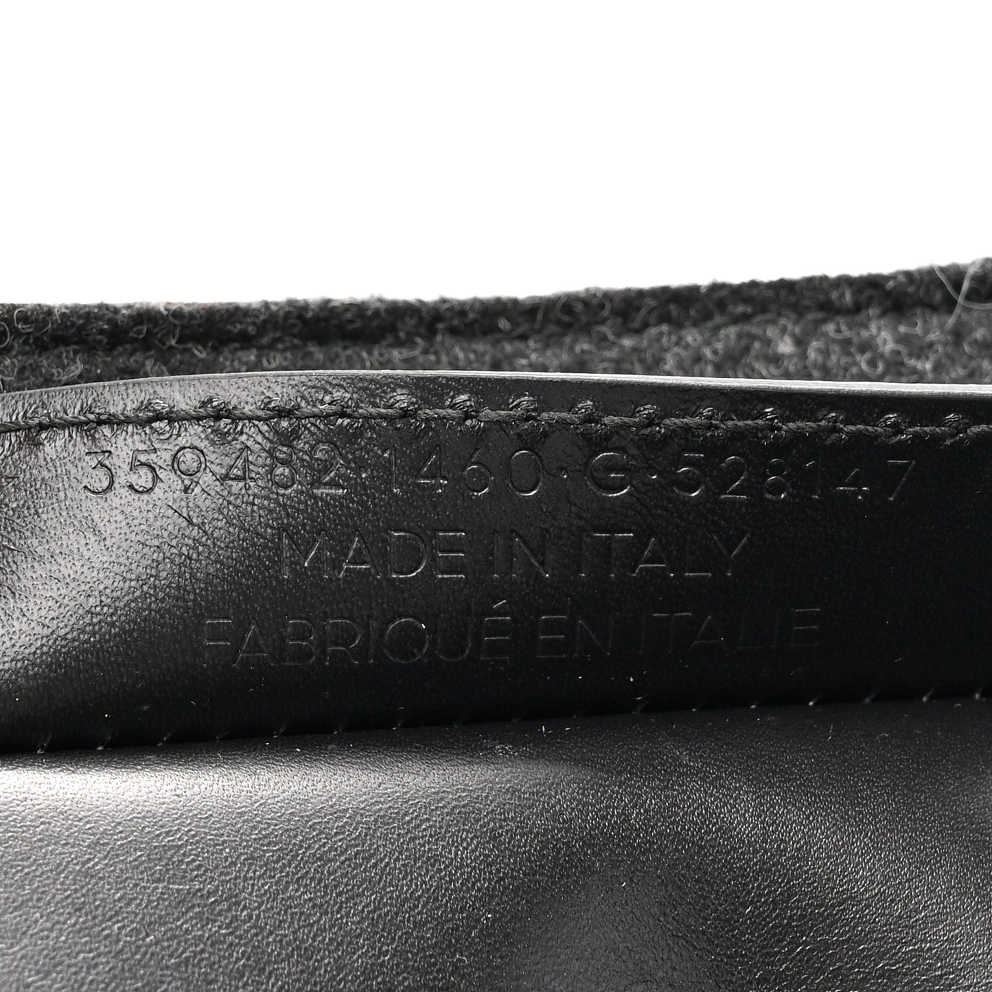 Felt Calfskin Papier A4 Tote Grey Black