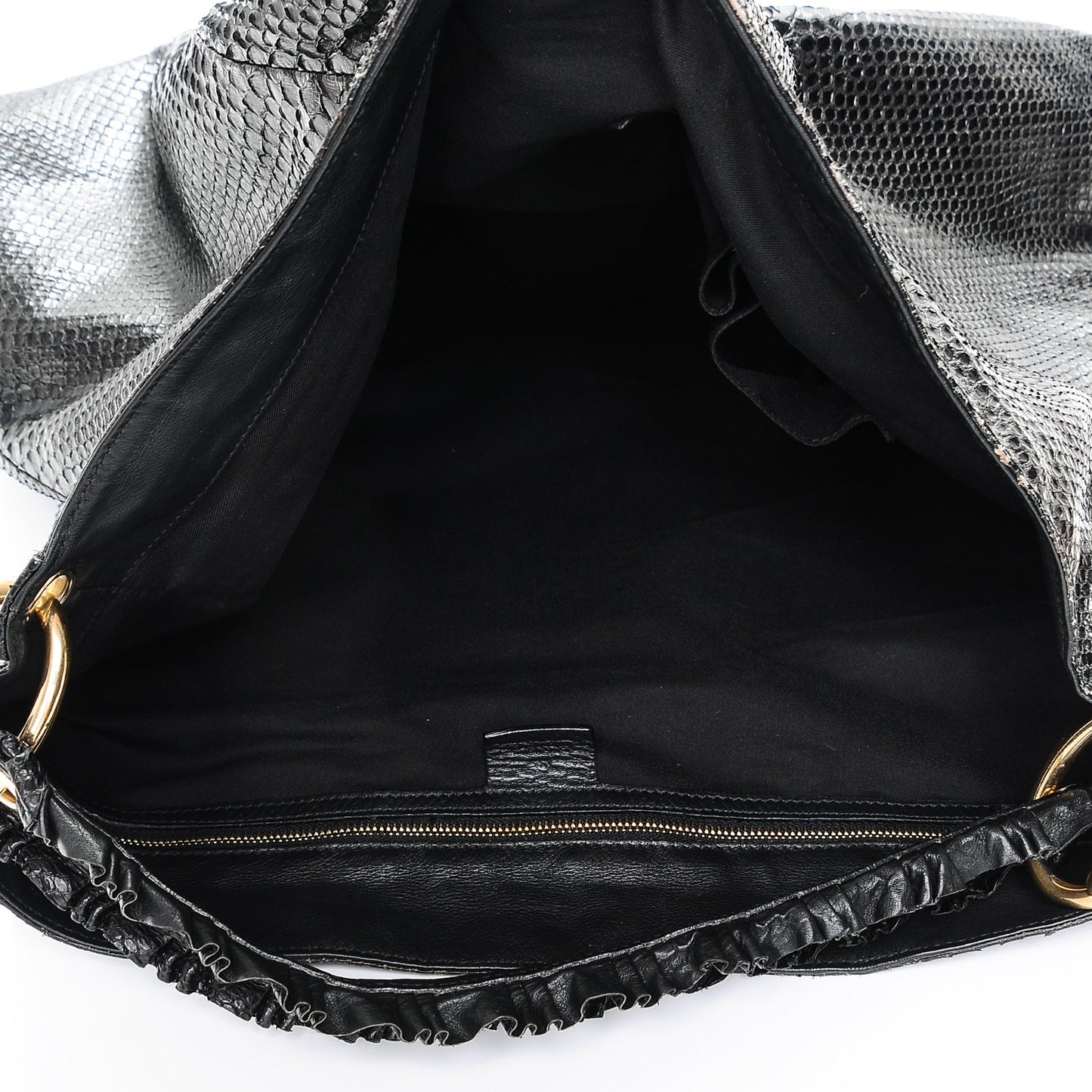 Python Large Sabrina Hobo Black
