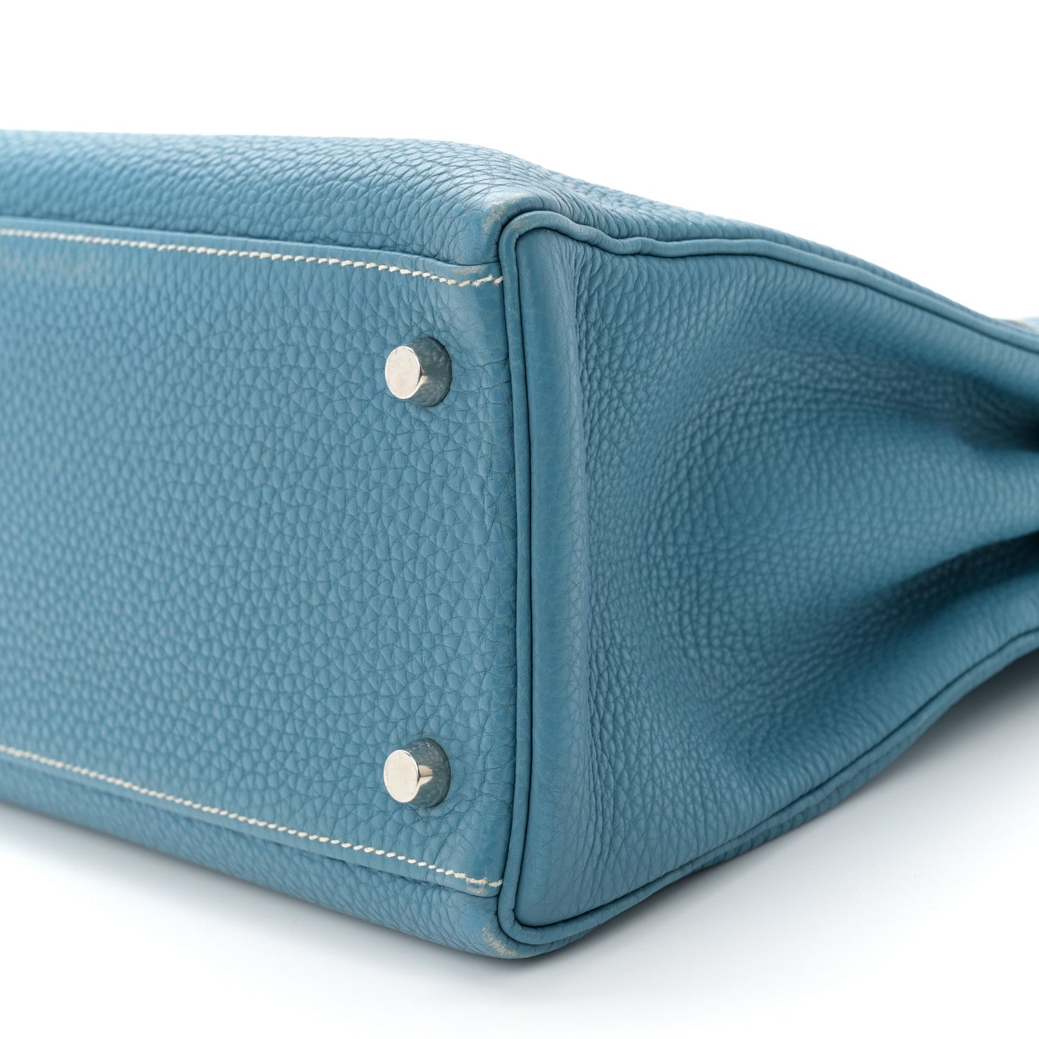 Hermes Togo Kelly Retourne 28 Blue Jean 10 of 14