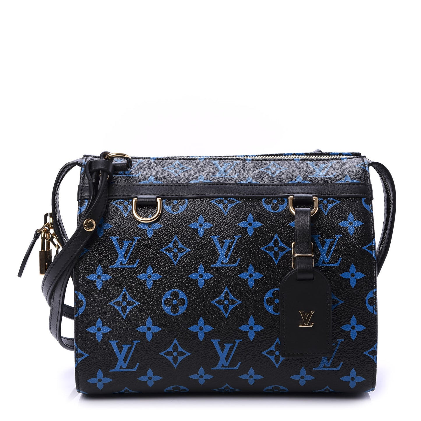 Colored Monogram Speedy Amazon PM Blue Black