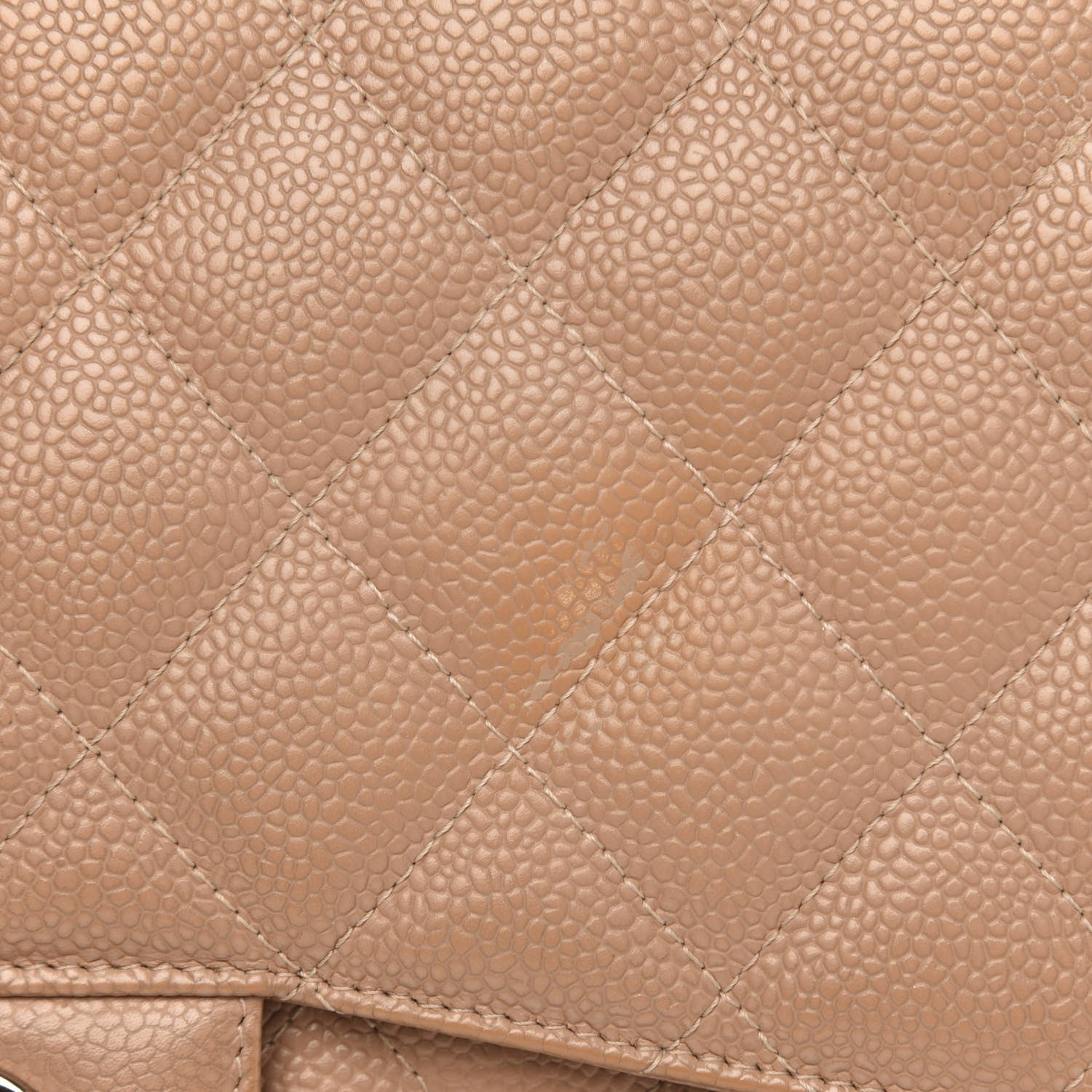 Chanel Caviar Quilted Jumbo Single Flap Beige 13 of 17