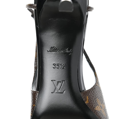 Louis Vuitton Monogram Cherie Slingback Pumps 35.5 6 of 9