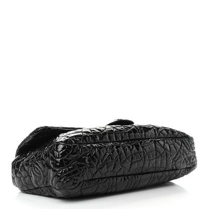 Chanel Vinyl Graphic Edge Flap Black 4 of 10