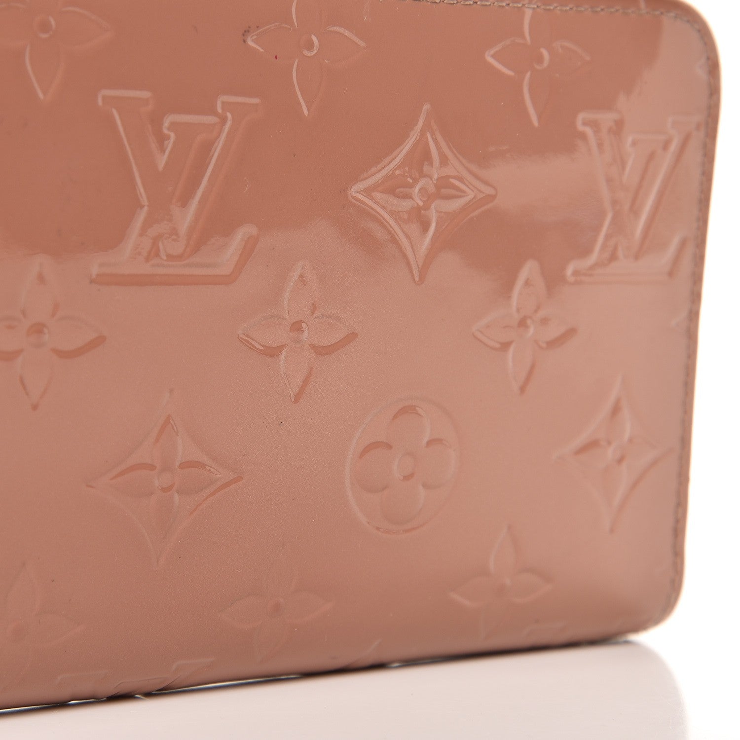 Louis Vuitton Vernis Zippy Wallet Rose Velours 8 of 10