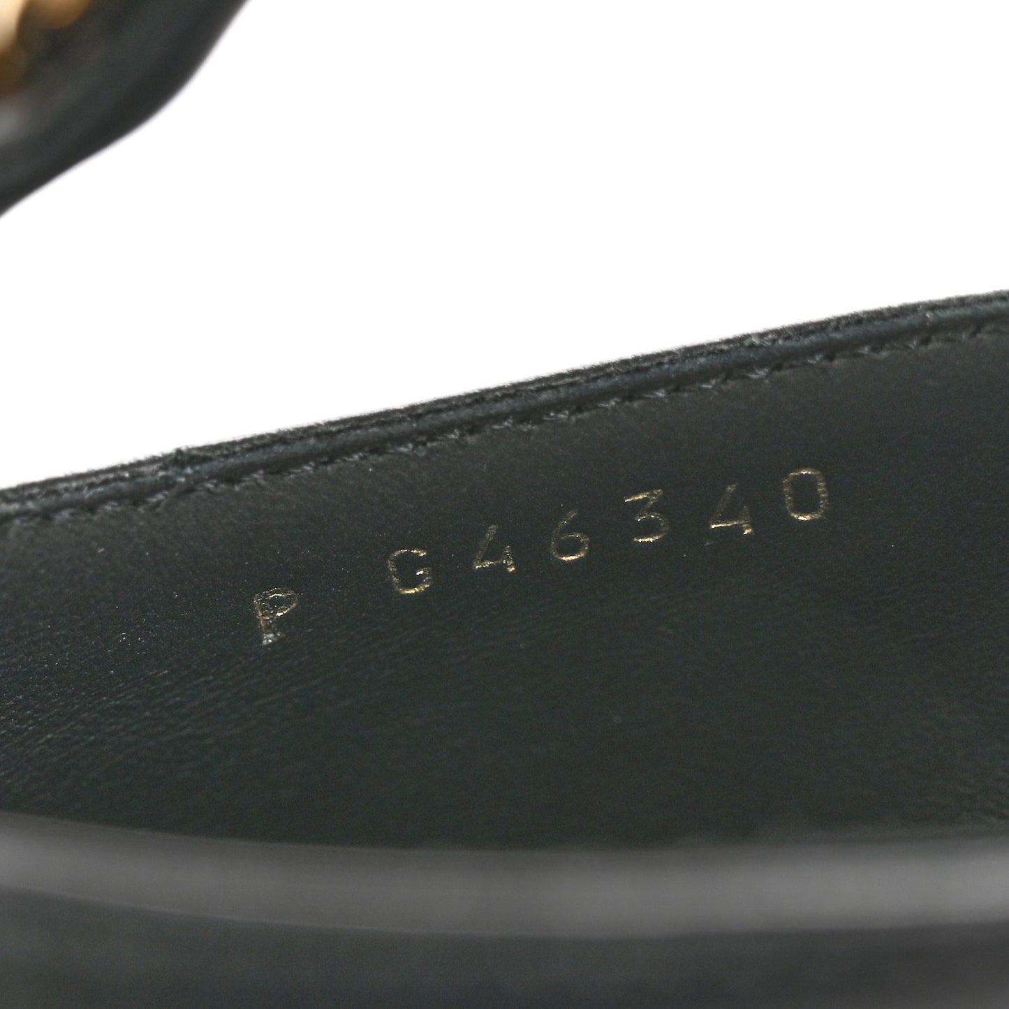 Lambskin Grosgrain Cap Toe Pearl CC Mary Jane Flats 40 Black