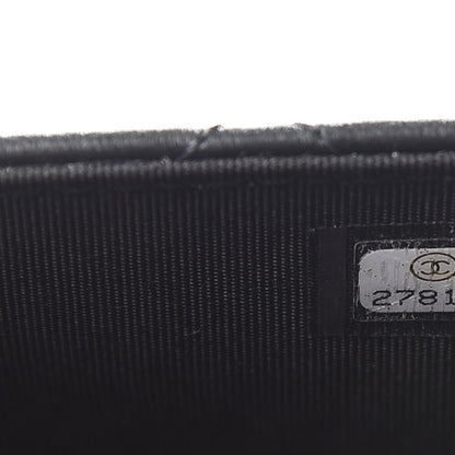 Chanel Lambskin Quilted Wristlet Clutch Black 7 of 11