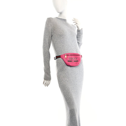 Gucci Grained Calfskin Small Logo Belt Bag Box Pink Green 2 of 11