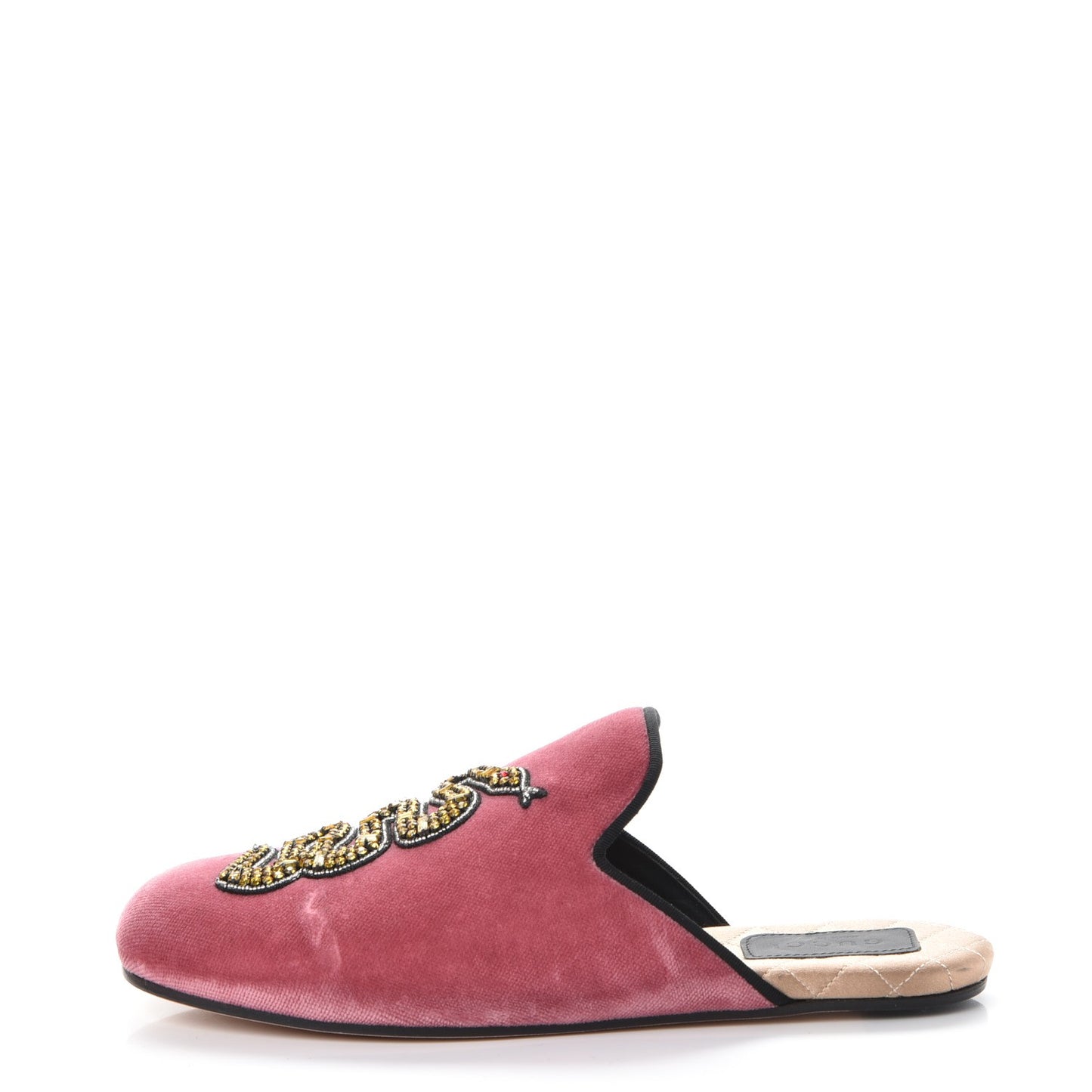 Velvet Silk Embellished Platform Detachable Slide 36 Tibet Red