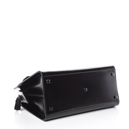 Saint Laurent Shiny Calfskin Medium Uptown Tote Black 4 of 10