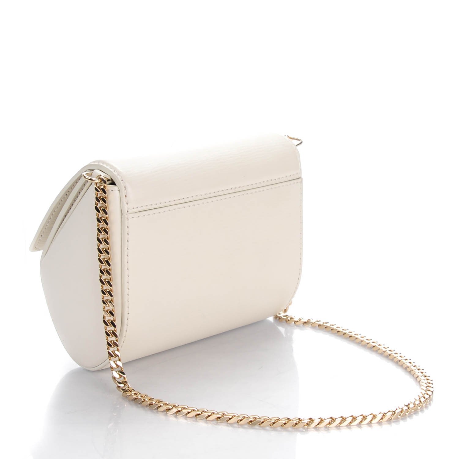 Givenchy Textured Calfskin Micro Pandora Box Clutch Ivory 3 of 6