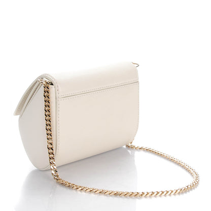 Givenchy Textured Calfskin Micro Pandora Box Clutch Ivory 3 of 6