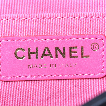 Chanel Lambskin Resin Quilted Mini Rectangular Pearl Samba Flap Black 6 of 10