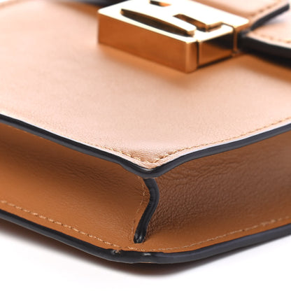 Fendi Vitello Grace Matte Kan U Vertical Wallet On Chain Nocciola 9 of 9