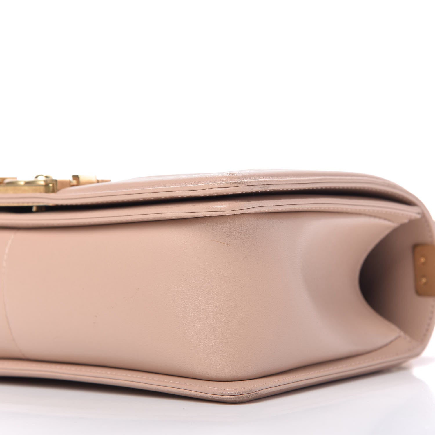 Chanel Lambskin Chevron Chain Stitched Medium Boy Flap Nude 7 of 11